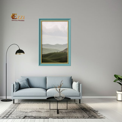 Misty Mountain Valley – Nature Framed Art Print