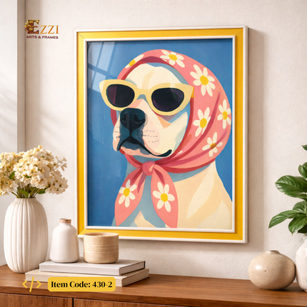 Fashion Pup – Illustrated Framed Art Print
