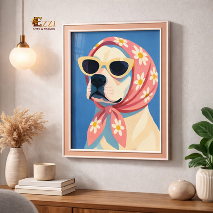 Fashion Pup – Illustrated Framed Art Print