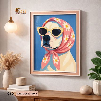 Fashion Pup – Illustrated Framed Art Print