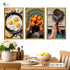 Turkish Breakfast Trio 3 Piece Framed Art Set