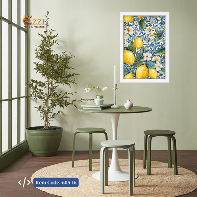 Lemon Bloom – Botanical Framed Art Print