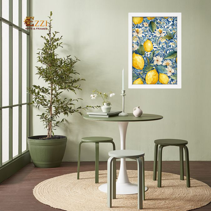 Lemon Bloom – Botanical Framed Art Print