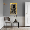 Mystic Feline – Abstract Framed Art Print