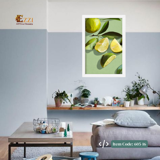Lime Fresh – Botanical Framed Art Print