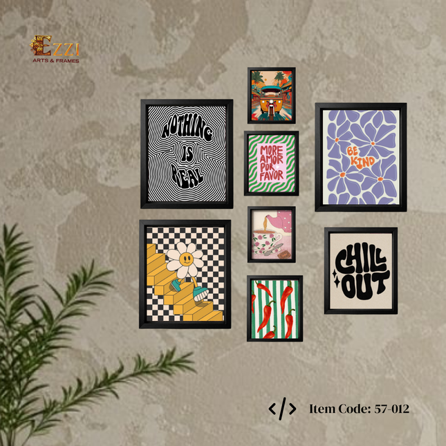 Modern Abstractions 5 Piece Box Framed Art Set