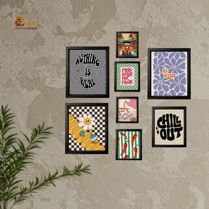 Modern Abstractions 5 Piece Box Framed Art Set