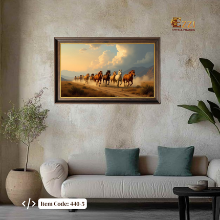 Wild Freedom – Running Horses Framed Art Print