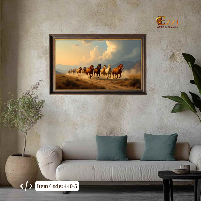 Wild Freedom – Running Horses Framed Art Print