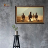 Golden Gallop – Wild Horses Framed Art Print
