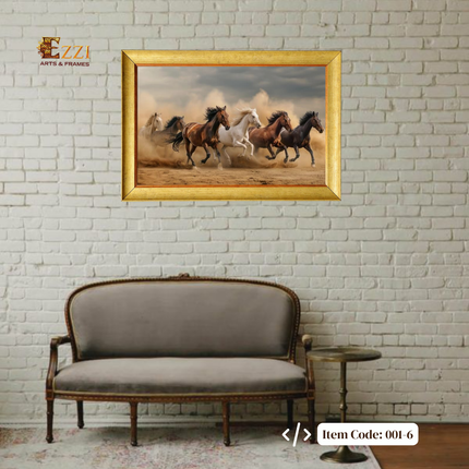 Wild Spirit – Running Horses Framed Art Print