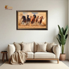 Desert Majesty – Running Horses Framed Art Print