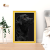 Midnight Companion – Dog Portrait Framed Art Print
