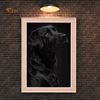 Midnight Companion – Dog Portrait Framed Art Print
