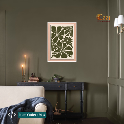 Verdant Bloom – Botanical Framed Art Print
