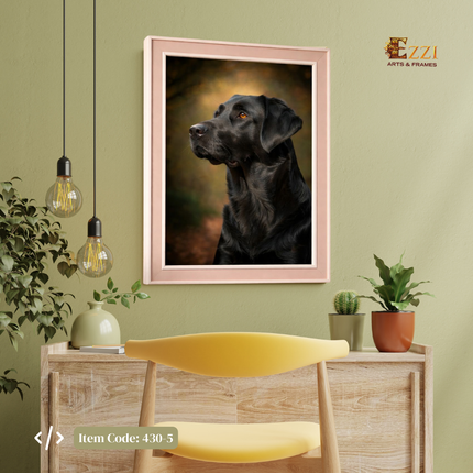 Loyal Companion – Dog Portrait Framed Art Print