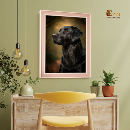 Loyal Companion – Dog Portrait Framed Art Print