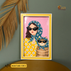 Chic Companions – Illustrated Framed Art Print