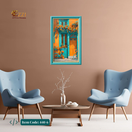 Vibrant Street View – Framed Art Print