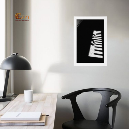 Shadow Lines – Abstract Framed Art Print