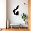 Shadow Lines – Abstract Framed Art Print