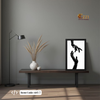 Connected Hands – Minimalist Framed Art Print