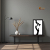 Connected Hands – Minimalist Framed Art Print