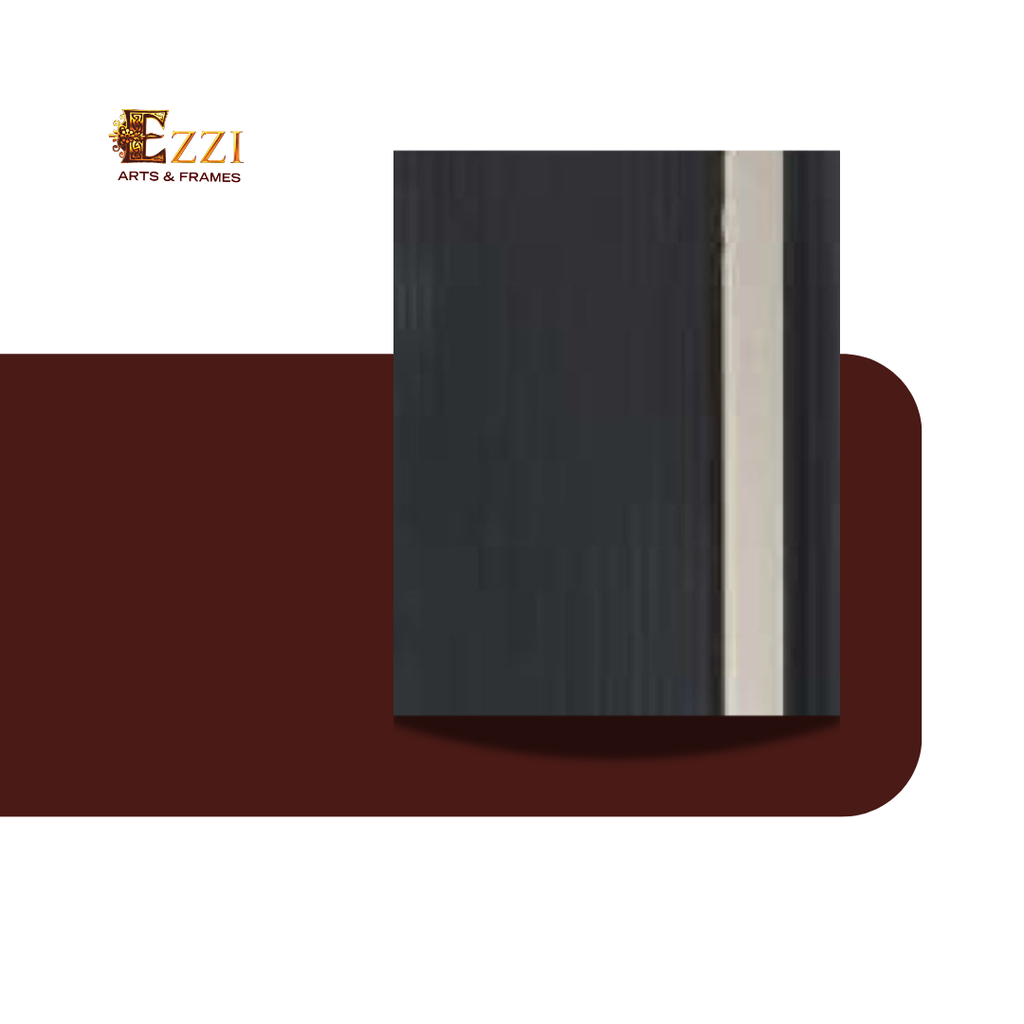 Alif Black Silver Moulding