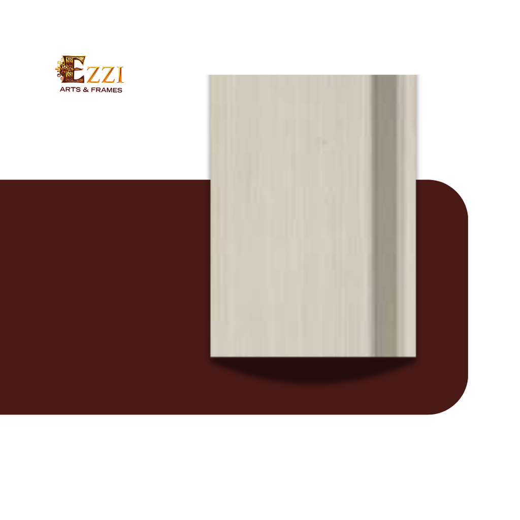 Alif White Silver Moulding